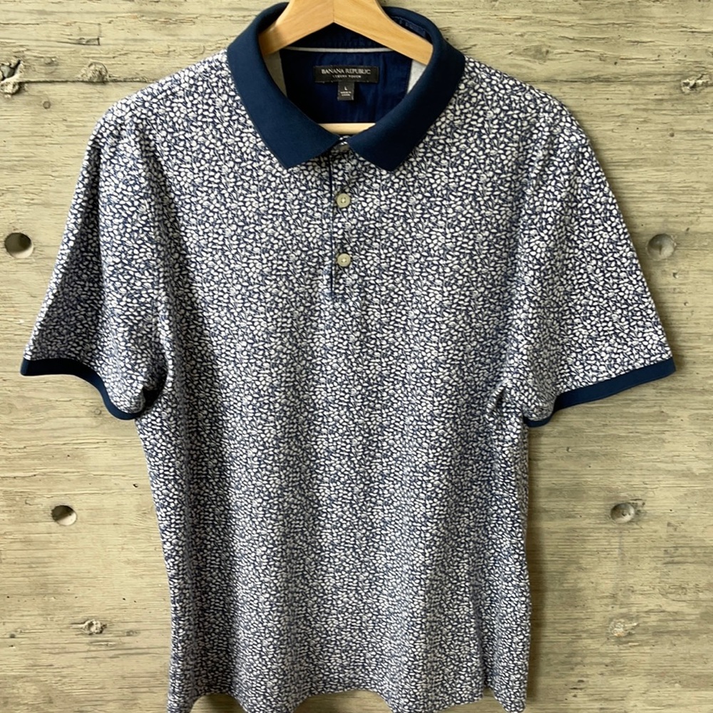 BR luxury touch polo in vine&skull print